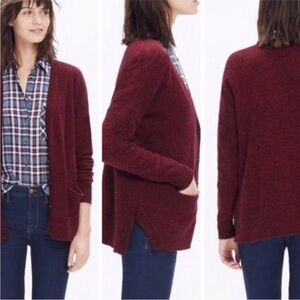 Madewell Landscape BurgundyBlack Button Cardigan Sz XS
